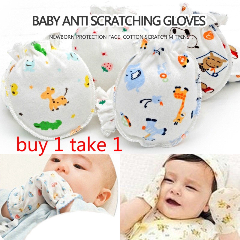 infant scratch mittens
