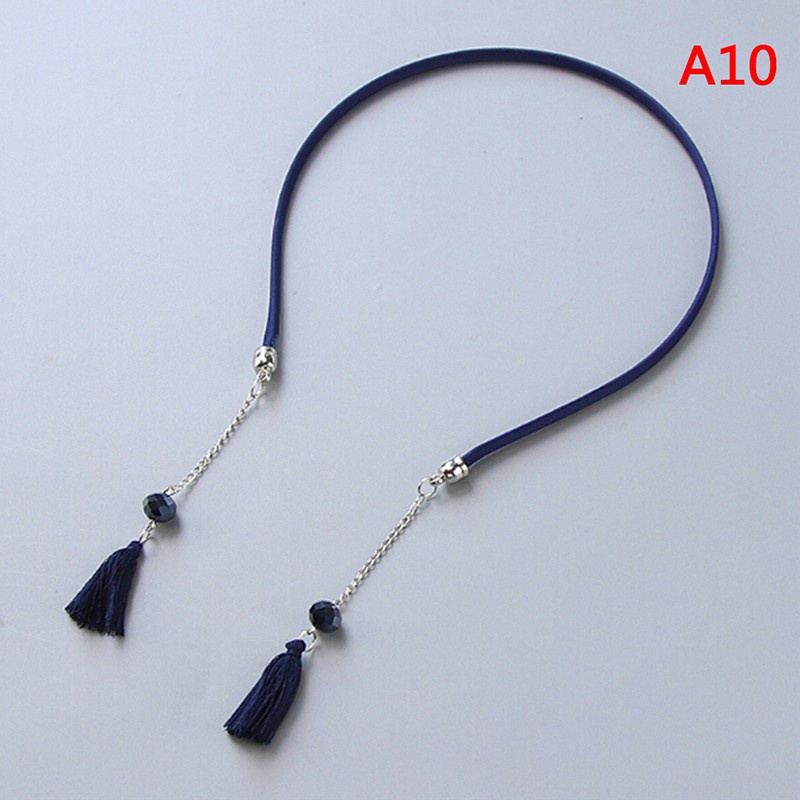 Girl retro tassel fake earring hair hoop bands holder headband accessories