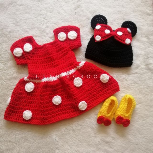 minnie mouse crochet outfit