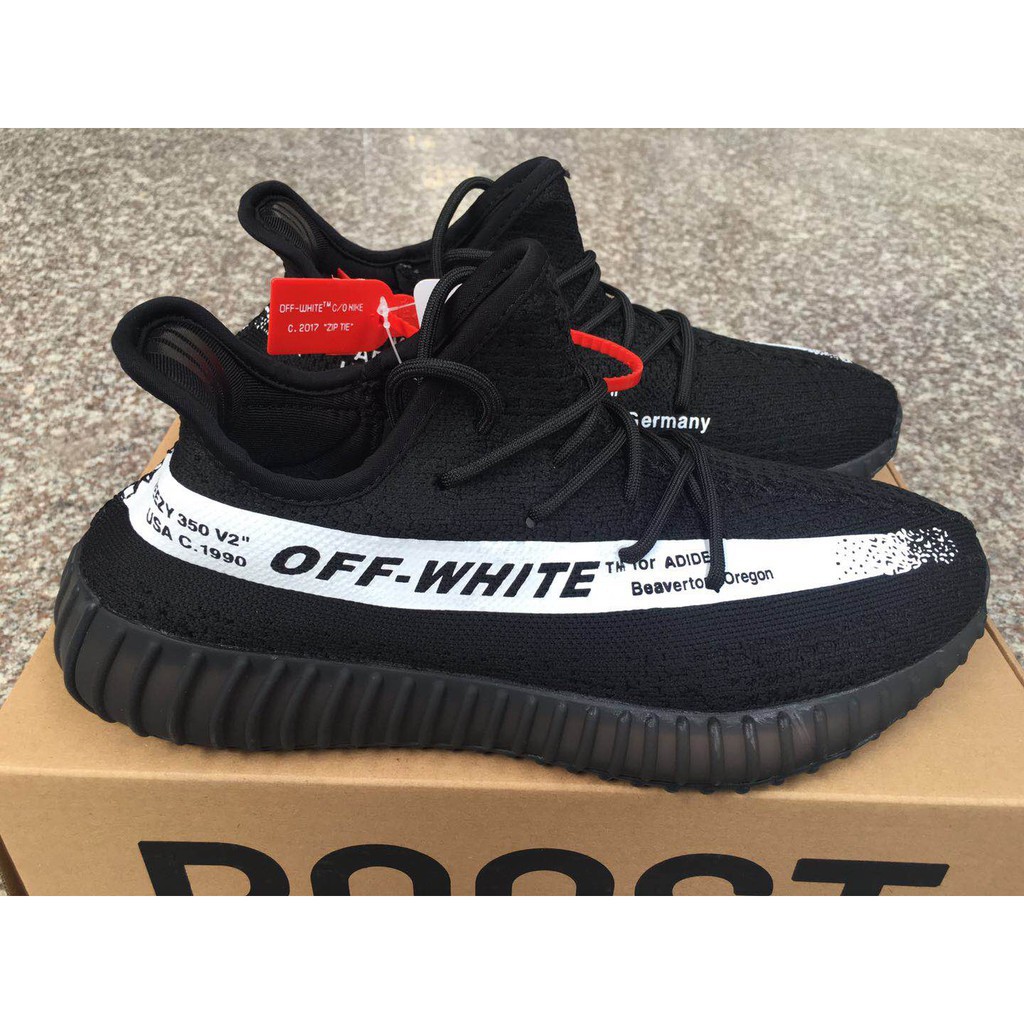 off white yeezy boost 350 black