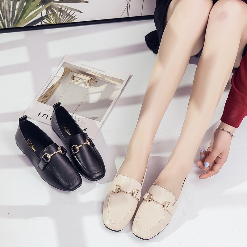 womens black flat slip on shoes