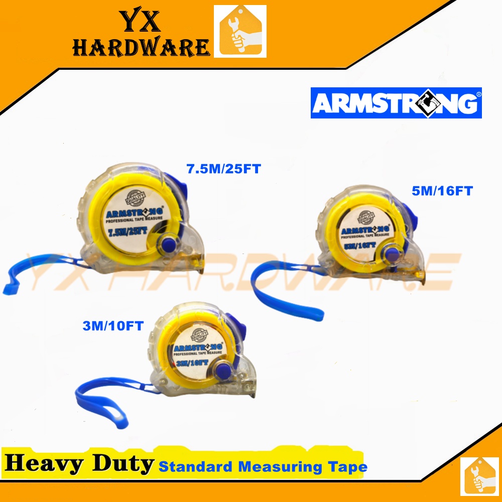 Armstrong Heavy & Standard 3M , 5M , 7.5M Measurement Meter/ Ruller