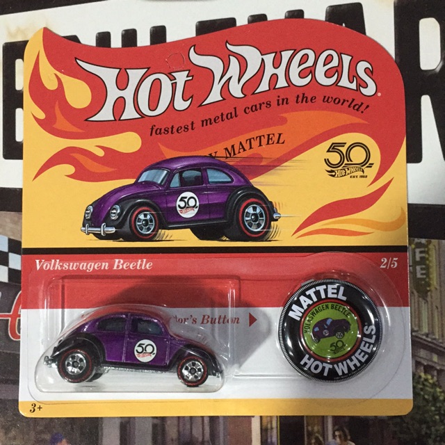 hot wheels volkswagen beetle 50th anniversary