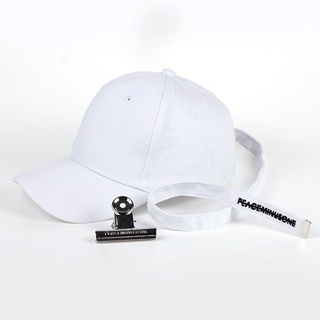 New Korean fashion long back strap Send clip baseball cap unisex cotton snapback hip hop hat #7
