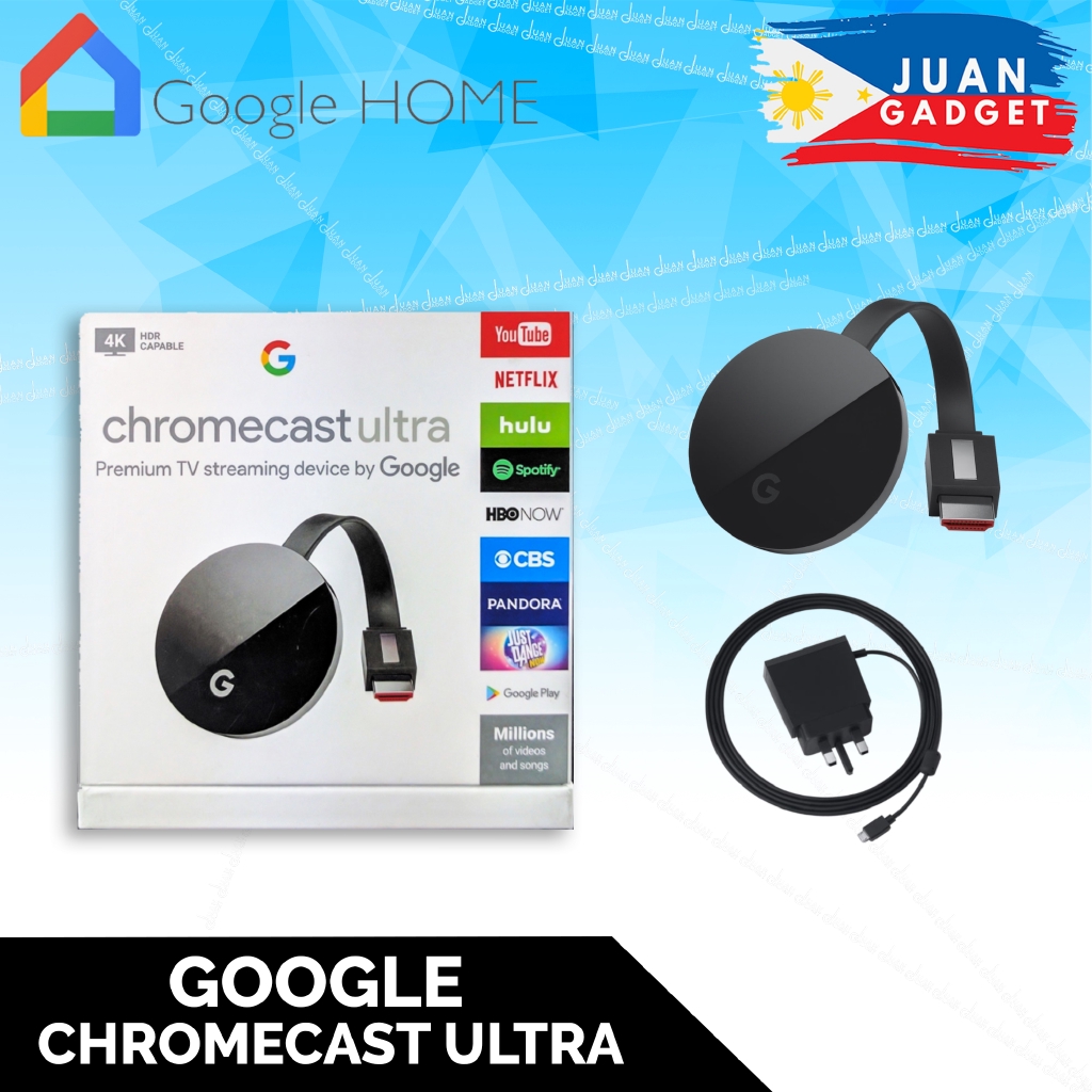 Google Chromecast Ultra 4K Streaming Media Player Black Shopee