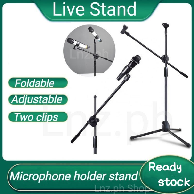 Microphone Long Stand For Wireless Mic Heavy Duty K13 Adjustable Height