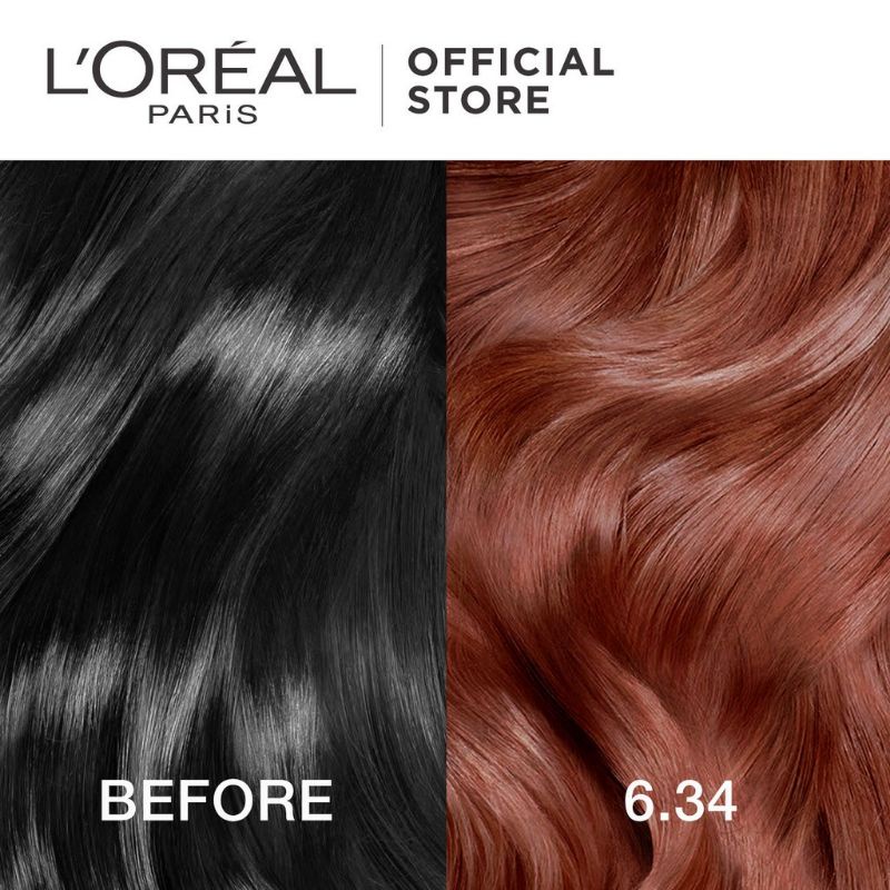 L'Oreal Paris Excellence Fashion Hair Color  Intense Golden Auburn |  Shopee Philippines