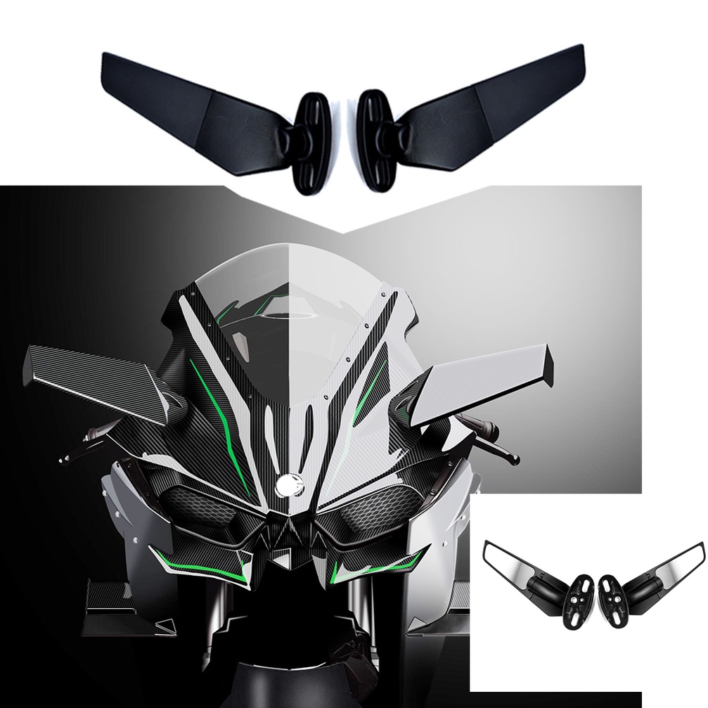 MOTO Winglet SIDE MIRROR RS200 Z200 R15 R3 CBR650R 300SR CBR150R ZX25r ninja 400/650 z200r N