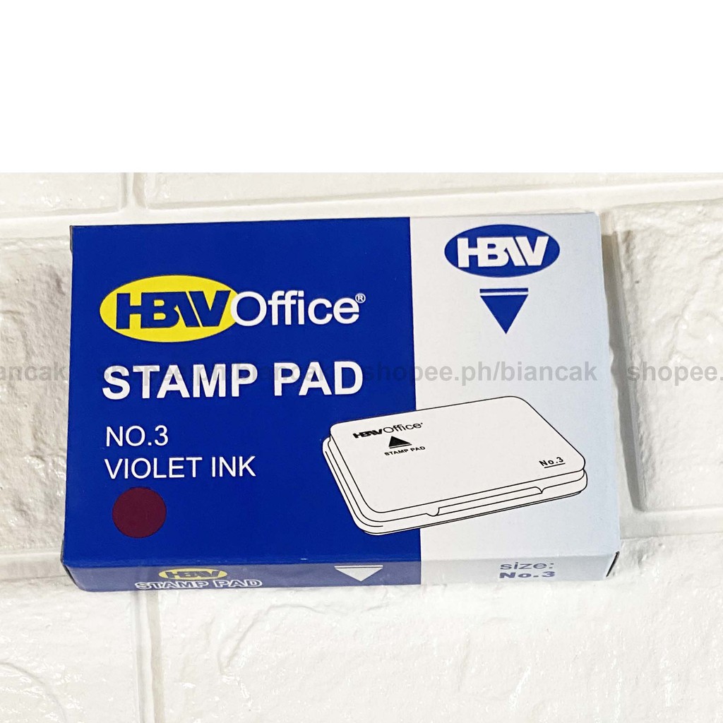 HBW OFFICE STAMP PAD VIOLET INK #3 STAMPAD (SCHOOL OFFICE SUPPLIES ...