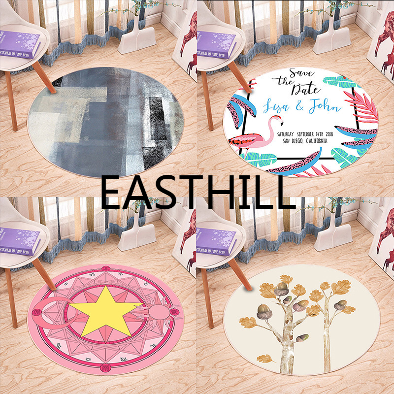 Easthill Household Non Slip Woven Rugs Direct Sales Nordic Minimalist Geometric Round Rug Living Room Coffee Table Hanging Basket Chair Cushion Shopee Philippines