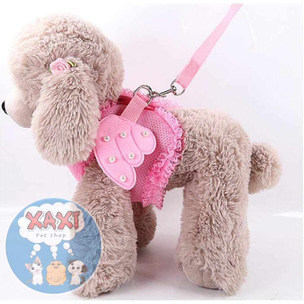 Chest bibs with SUPER CUTE pink dog lanyard - XAXI Petshop | Shopee ...