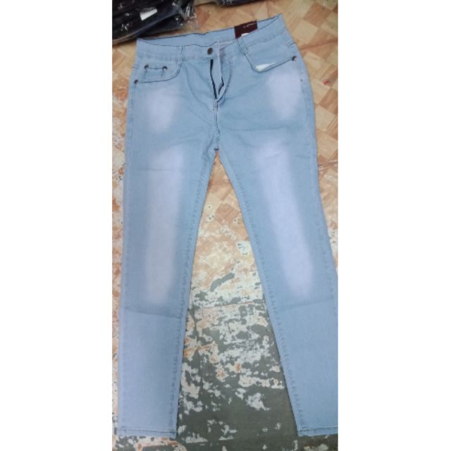 light blue maong pants