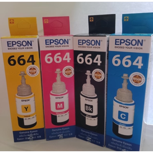 Original/Genuine Epson Ink 664 CMYK (70ml) Shopee Philippines