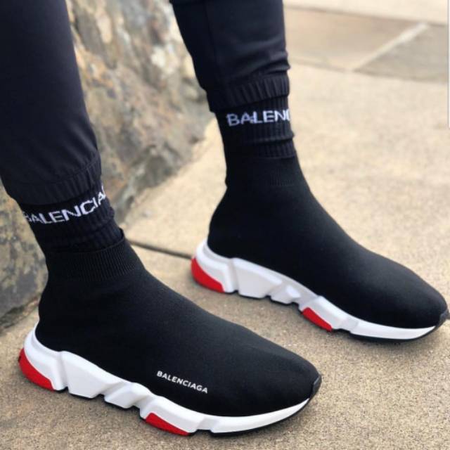 balenciaga speed trainer low mens red