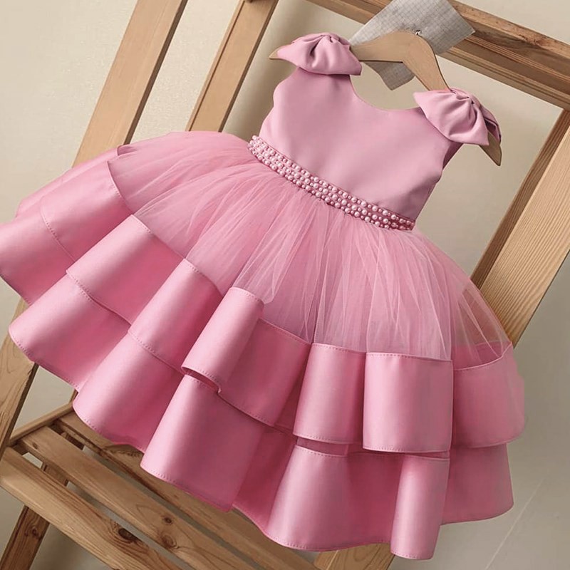 NNJXD Kids Birthday Princcess Dress Baby Girls Clothes for 1 year old