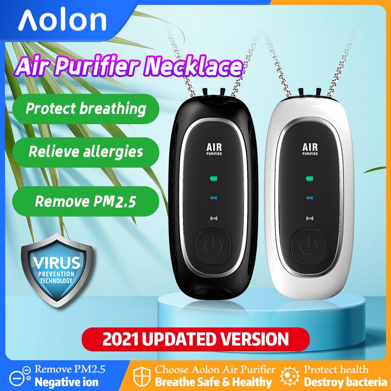 Aolon air purifier M9 Personal Wearable Air Purifier Necklace ≥120