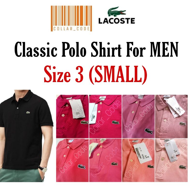 Lacoste Polo Shirt Size Chart | vlr.eng.br
