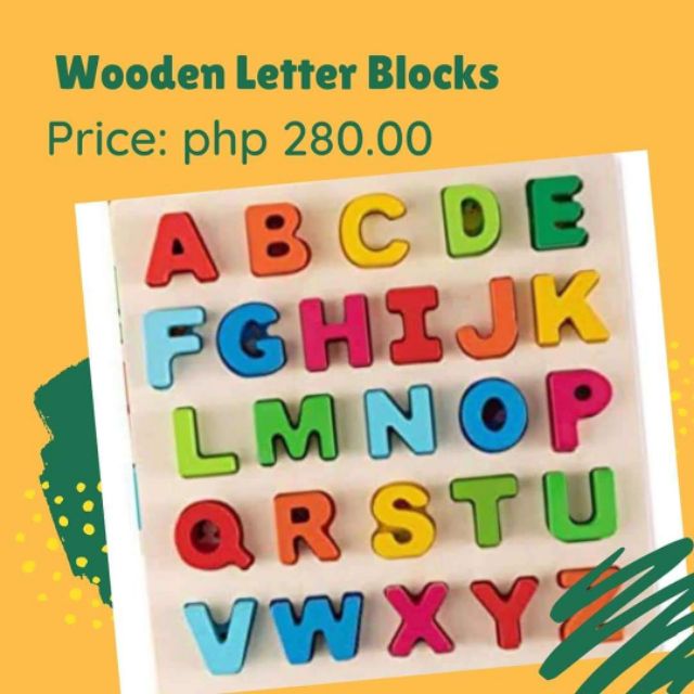 big letter blocks