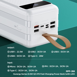 REMAX 80000mAh Power Bank 22.5W QC+PD LED Fast Charging Powerbank RPP-266 #4