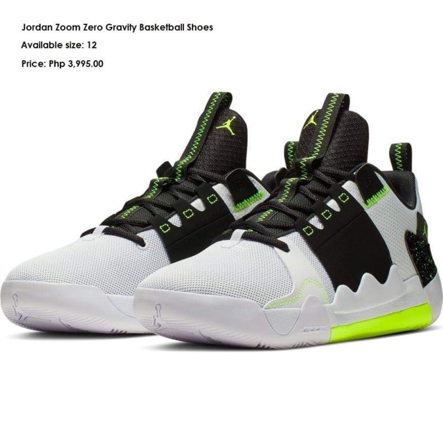 Jordan Zoom Zero Gravity MENS Basketball (Original) | Shopee Philippines