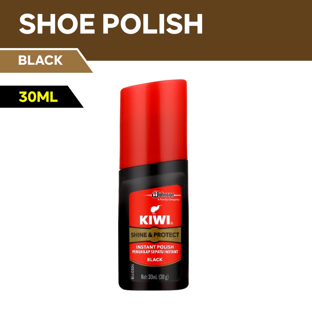 Kiwi Shine Protect Liquid Shoe Polish Black 30mL Shopee Philippines
