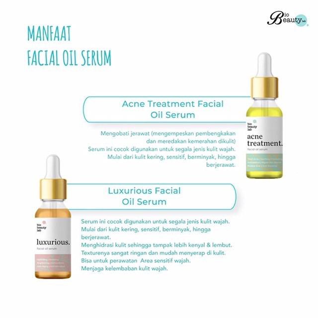 luxurious facial oil serum