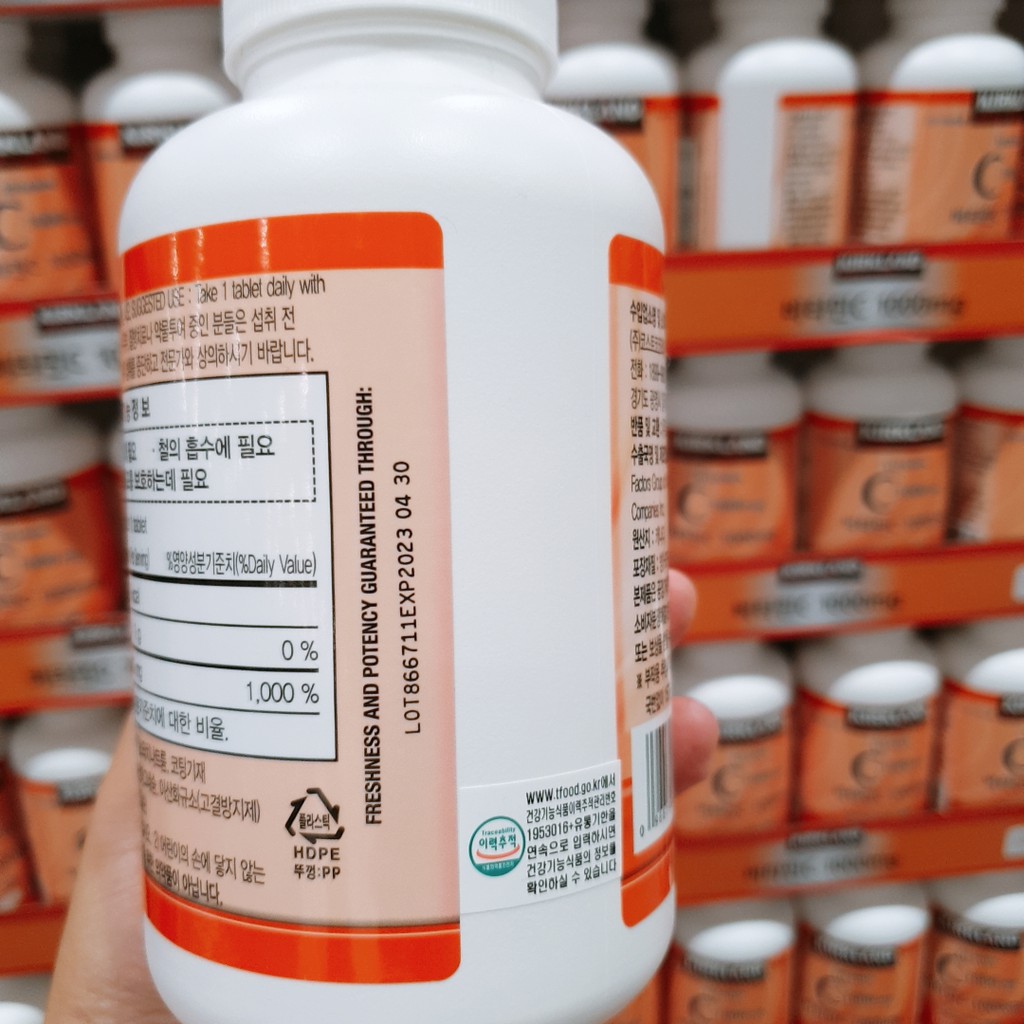 Kirkland Vitamin C With Rose Hips 1000 Mg 500 Tablets Korea Version Expiration 23 Shopee Philippines