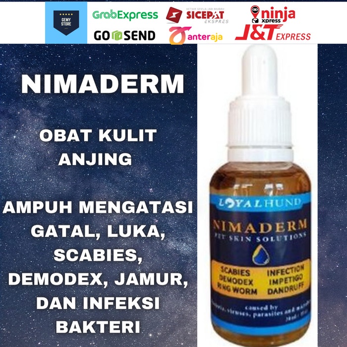 Scabies Ringworm Demodex Nimaderm Dog Cat Mushroom Skin Medicine