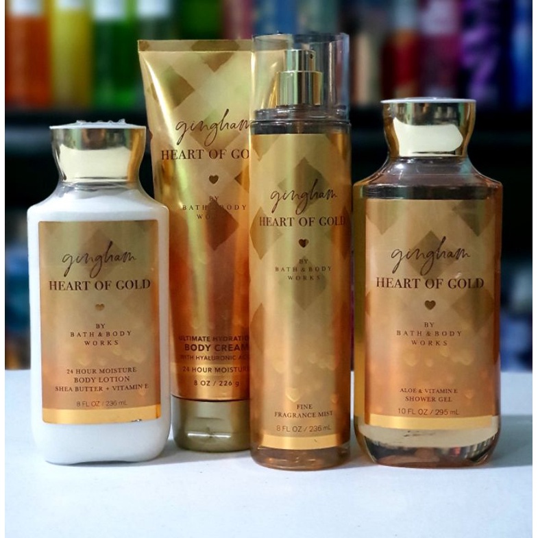 Bath and Body Works Gingham Heart of Gold, PRICE PER PIECE, 8oz | Shopee  Philippines