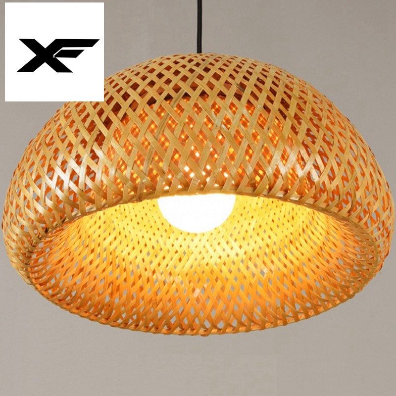 wicker rattan floor lamp