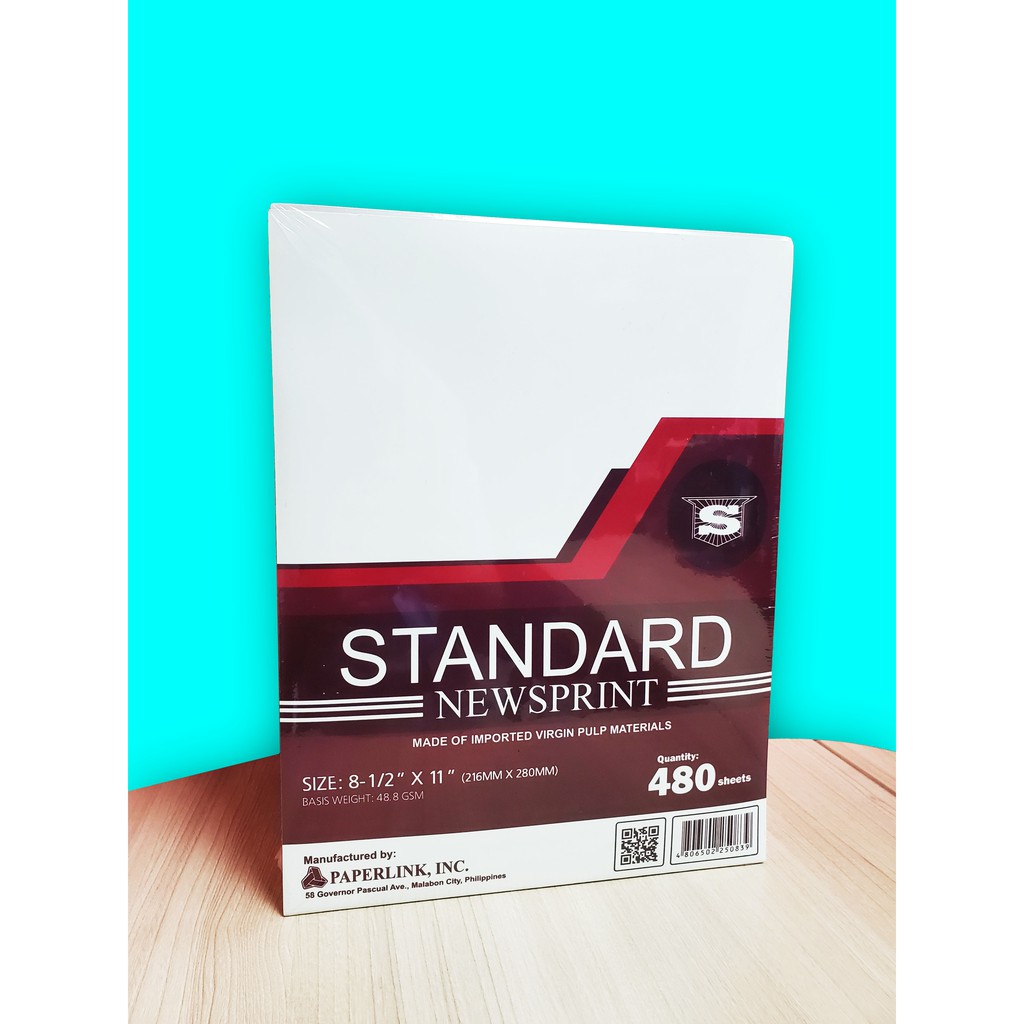 STANDARD NEWSPRINT PAPER 48.8GSM 480SHEETS Paper from Europe Shopee