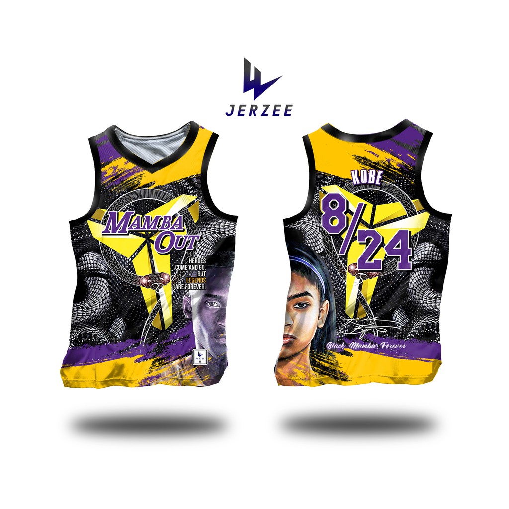 kobe bryant sublimation jersey