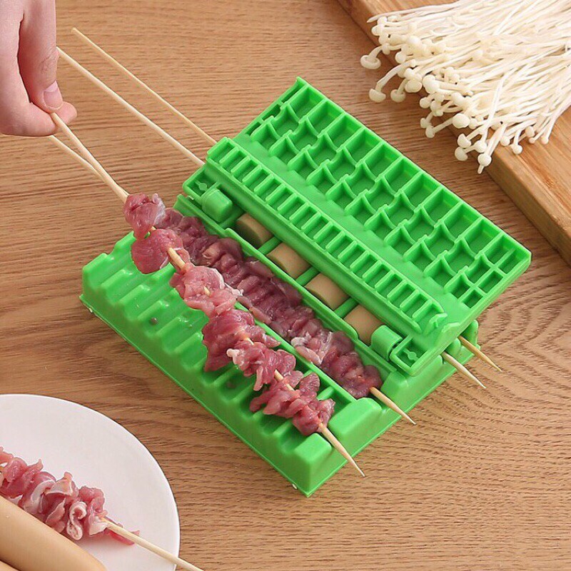 HS BBQ Grilling Meat Wearer Meat Skewer Tool Barbecue Tool Quick Wear