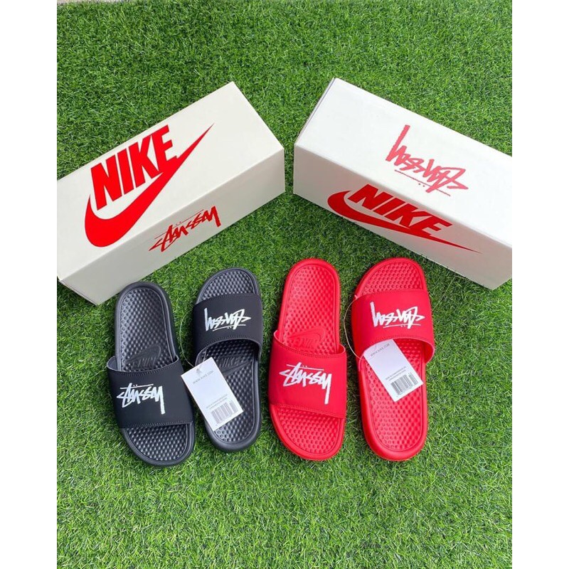 stussy nike flip flops