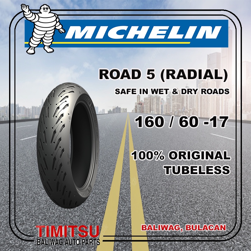 160 60 17 Road 5 160 60 R17 160 60 Zr 17 Road 5 Tubeless Michelin Shopee Philippines