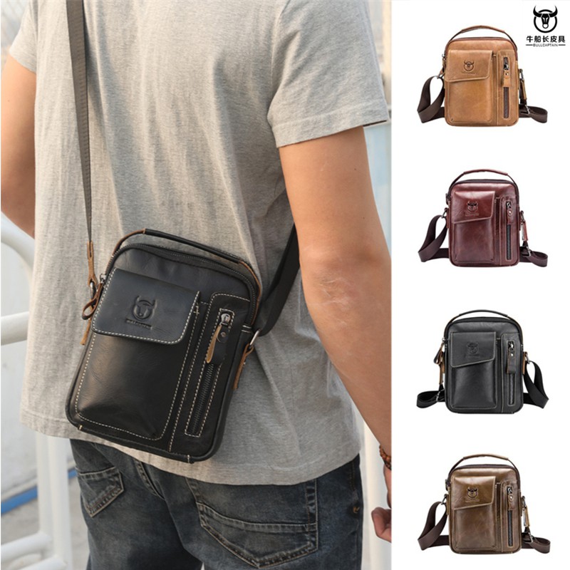 real leather shoulder bag