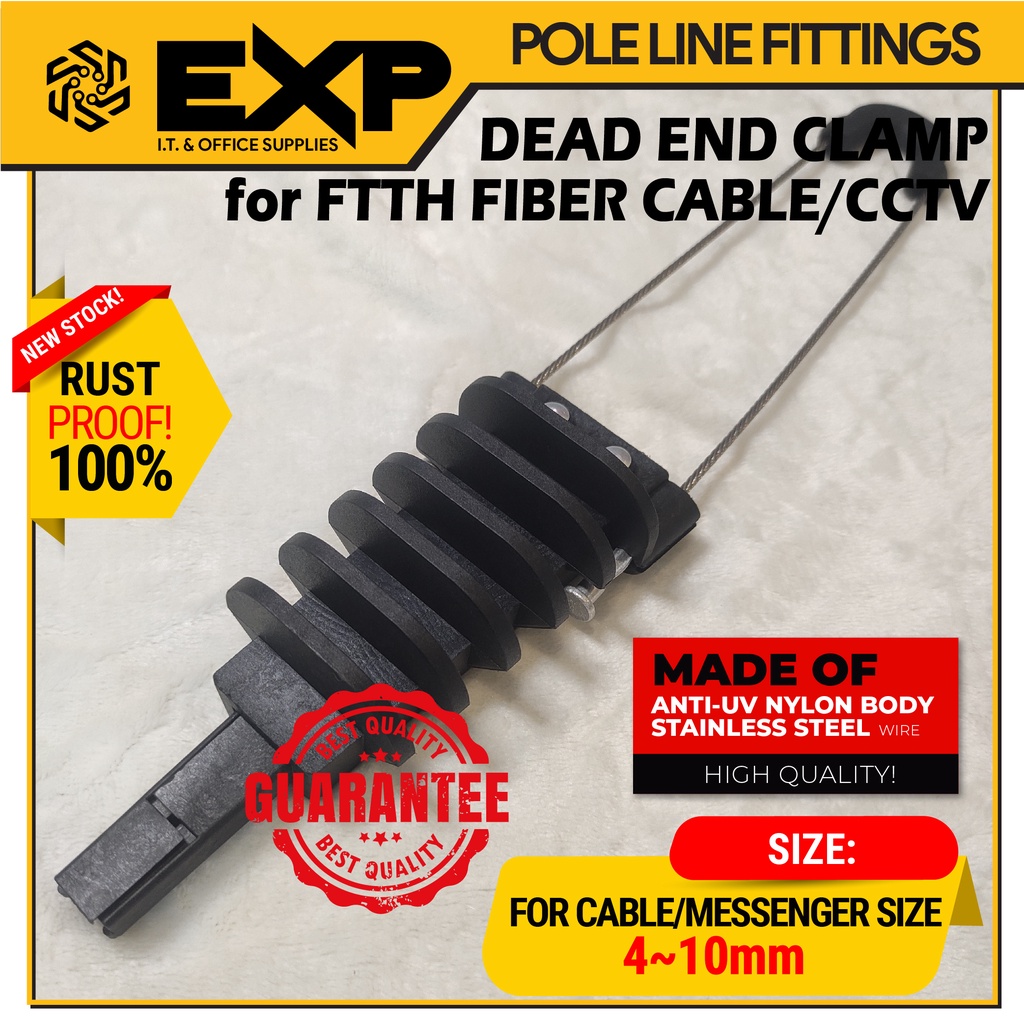 DEAD END CLAMP for FTTH FIBER / CCTV CABLE Shopee Philippines