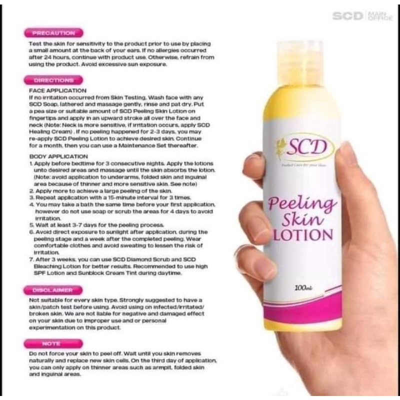 Authentic Scd Peeling Lotion Peeling Lotion Cod Shopee Philippines 8321