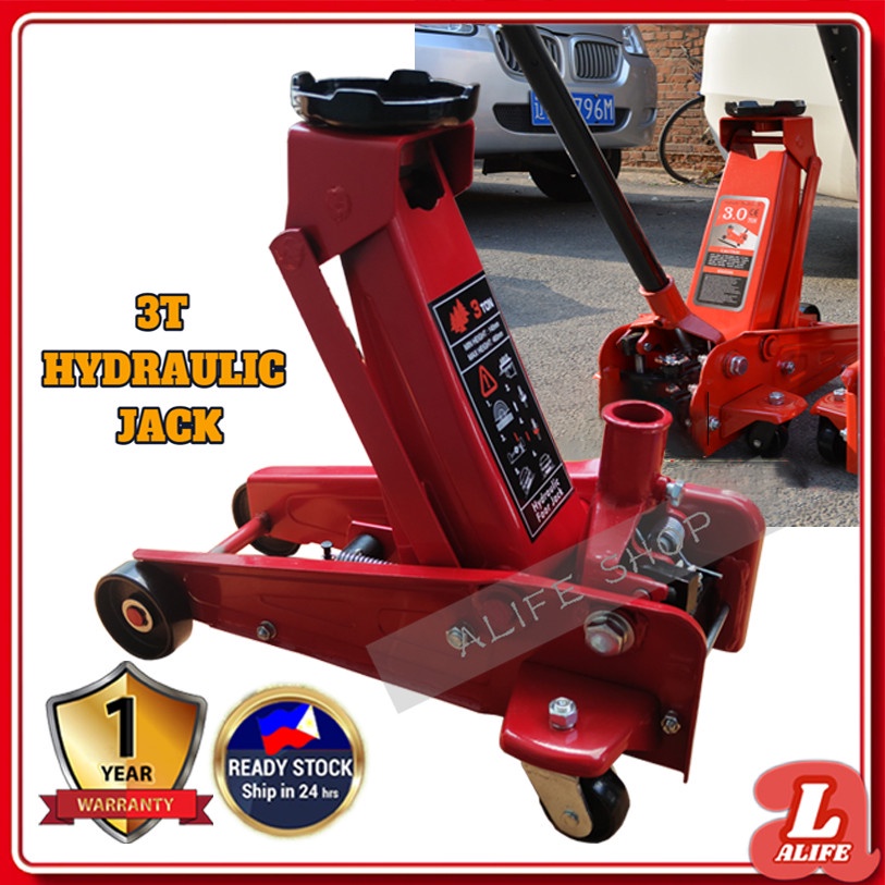 Heavy Duty Hydraulic Jack Fast Lift Service Jack 3 Ton Capacity