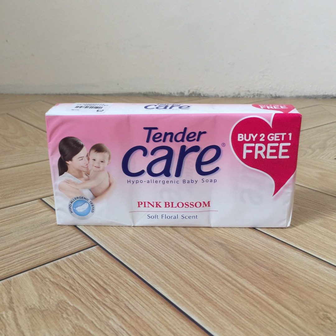 Tender Care Pink Blossom HypoAllergenic Baby Soap 80g 2+1 Value Pack