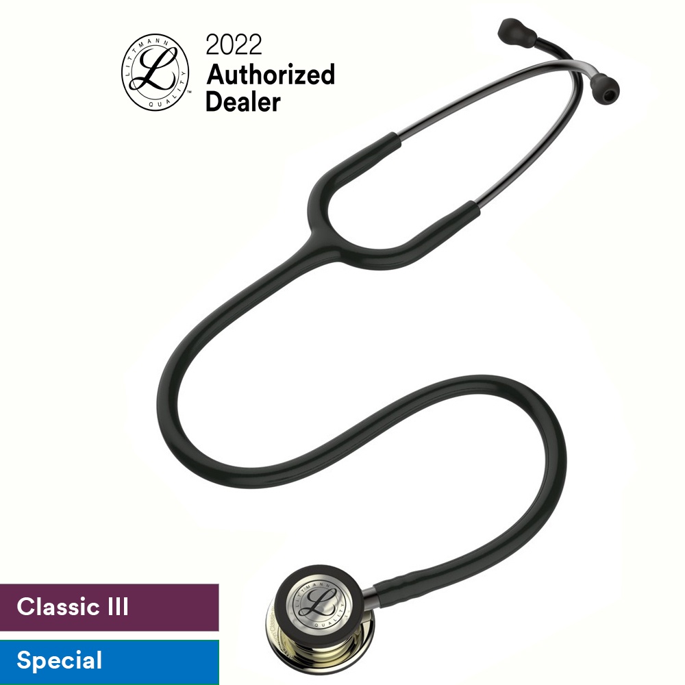 3m Black Tube Champagne Finish Chestpiece Classic Iii 5861 3m Littmann Stethoscope Shopee 5378