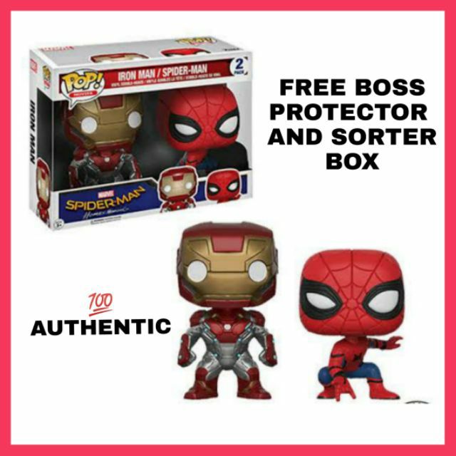 funko pop iron man spider man homecoming