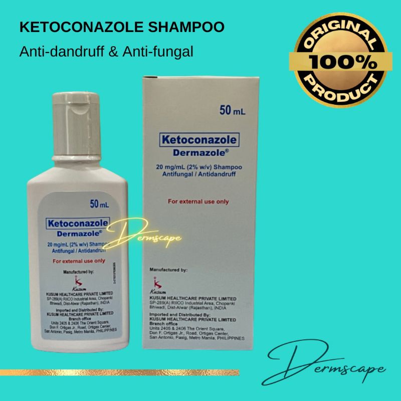 Antidandruff Ketoconazole Shampoo 50ml DERMAZOLE Shopee Philippines