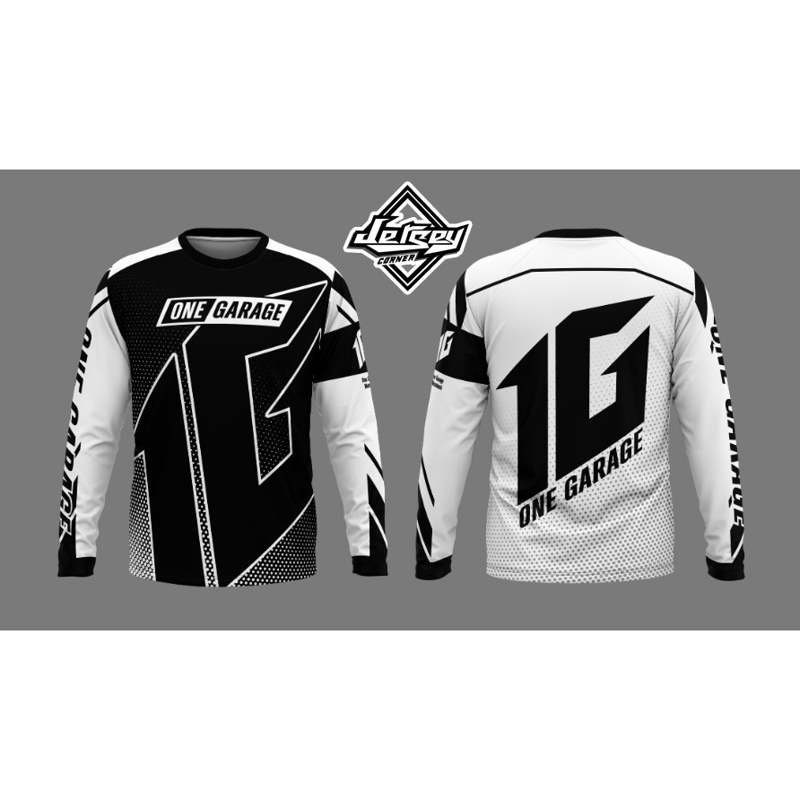 ONE GARAGE Motorcycle Riders T-Shirt Full Sublimation 3D Long Sleeves T