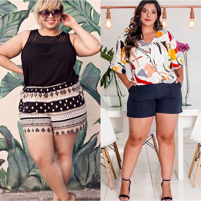 women's plus size summer shorts