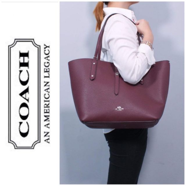 coach market tote bag