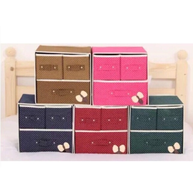 Mini 3 Drawer Storage Box Clothing Undeware Sock Storage Box