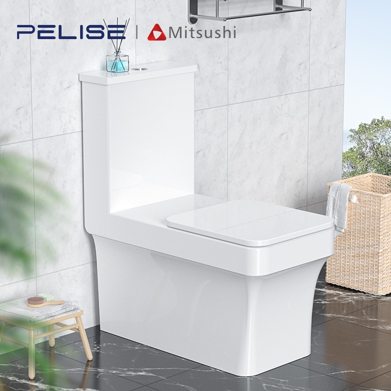Pelise by Mitsushi AS901 Ceramic Toilet Water Saving Flush Toilet Bowl