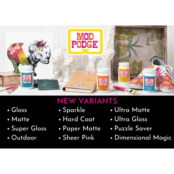 Plaid Mod Podge Water Based Sealer Glue Finish Podge Gloss Matte Hard Coat Dishwasher Shopee Philippines