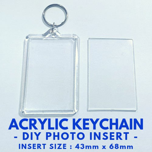 photo insert keychain